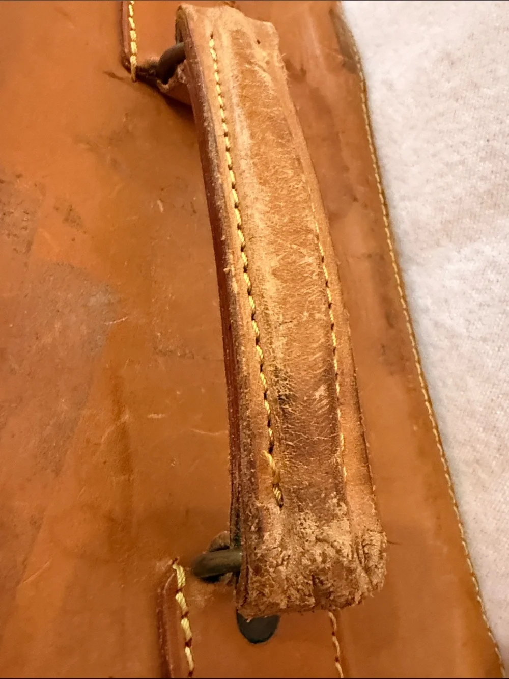 Vintage Louis Vuitton Monogram Garment Bag Tan Leather Trim, Look at Photos